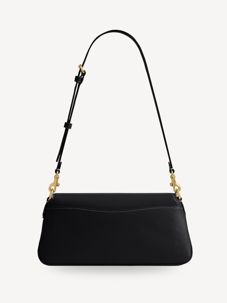 COACH Black Refined Calf Leather Jet Shoulder Bag - Image 2 of 4