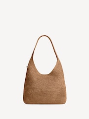 COACH Nude Straw Brooklyn Shoulder Bag 28 - Image 2 of 3