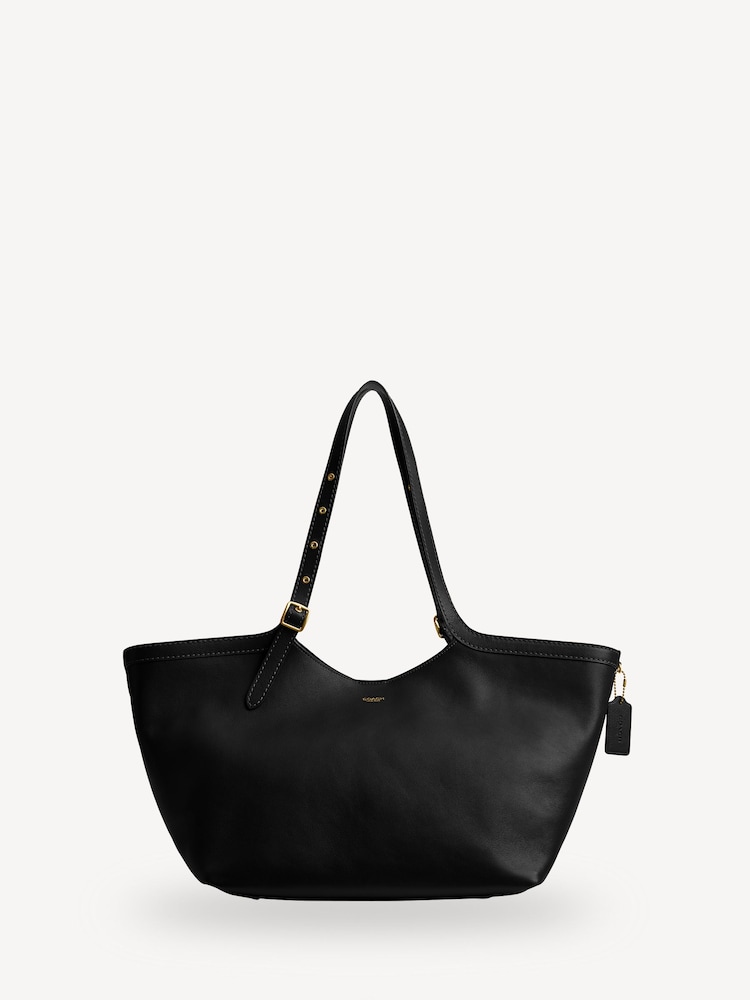 COACH Black Grain Leather Gramercy Tote - Image 1 of 6