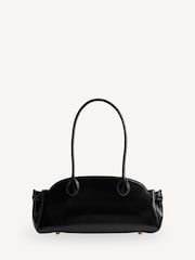 COACH Black Glazed Leather Empire Carryall Bag - Image 3 of 8