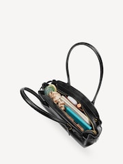 COACH Black Glazed Leather Empire Carryall Bag - Image 5 of 8