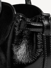 COACH Black Glazed Leather Empire Carryall Bag - Image 8 of 8