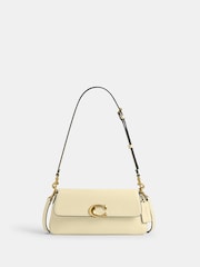 COACH Cream Refined Calf Leather Jet Shoulder Bag - Image 1 of 10
