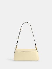 COACH Cream Refined Calf Leather Jet Shoulder Bag - Image 5 of 10