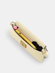COACH Cream Refined Calf Leather Jet Shoulder Bag - Image 8 of 10