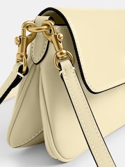 COACH Cream Refined Calf Leather Jet Shoulder Bag - Image 9 of 10