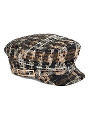 Dune London Natural Fabby Baker Boy Winter Cap - Image 2 of 4