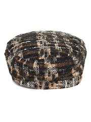 Dune London Natural Fabby Baker Boy Winter Cap - Image 3 of 4