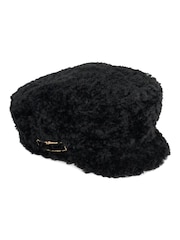 Dune London Black Fabby Baker Boy Cap - Image 2 of 4