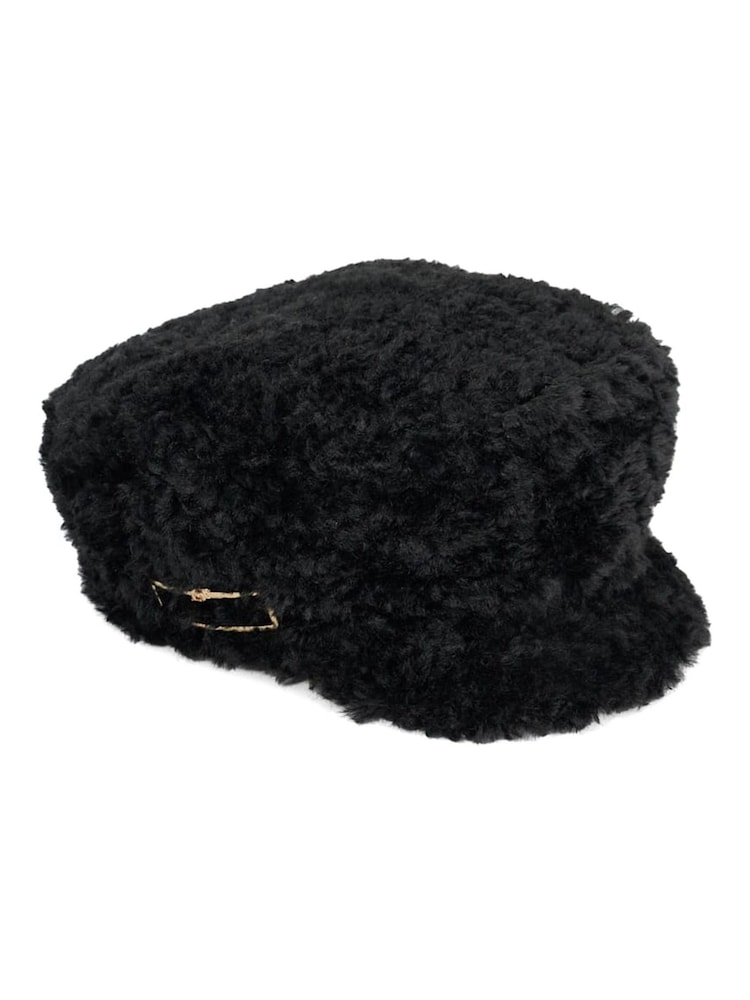 Dune London Black Fabby Baker Boy Cap - Image 2 of 4