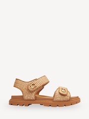 COACH Natural Straw Sandals - Image 1 of 6