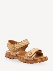 COACH Natural Straw Sandals - Image 2 of 6