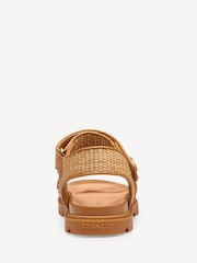 COACH Natural Straw Sandals - Image 4 of 6