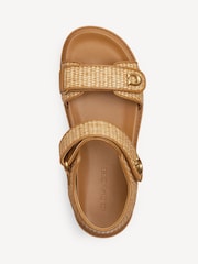 COACH Natural Straw Sandals - Image 5 of 6