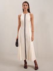 Reiss – Inaya – ärmelloses Midikleid mit Nahtdetails - Bild 1 von 7
