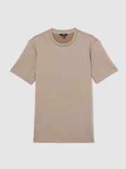 Серо-коричневый - трикотажная футболка с круглым вырезом Reiss Bradley - Image 2 of 6
