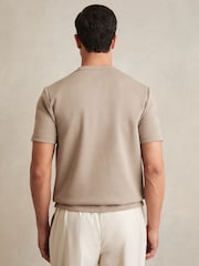 Серо-коричневый - трикотажная футболка с круглым вырезом Reiss Bradley - Image 5 of 6