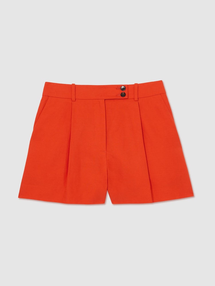 Reiss Orange Raine Tailored Shorts With Linen - Image 2 of 7
