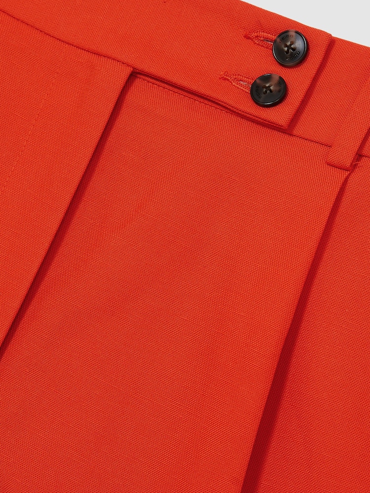 Reiss Orange Raine Tailored Shorts With Linen - Image 7 of 7