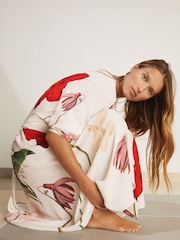 Reiss Ivory Nola Reiss | NYBG Floral-Print Maxi Dress - Image 5 of 7