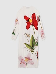 Reiss Ivory Nola Reiss | NYBG Floral-Print Maxi Dress - Image 6 of 7