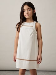 Reiss Rosie Plaited Trim Sleeveless Dress - Imagen 3 de 4