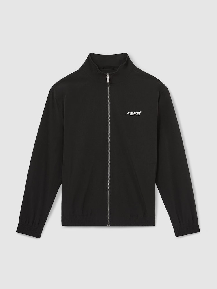 Reiss Black Isaac McLaren F1 Team Tech Funnel-Neck Jacket - Image 2 of 9