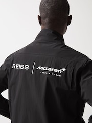 Reiss Black Isaac McLaren F1 Team Tech Funnel-Neck Jacket - Image 4 of 9