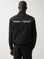 Reiss Black Isaac McLaren F1 Team Tech Funnel-Neck Jacket - Image 5 of 9