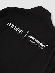 Reiss Black Isaac McLaren F1 Team Tech Funnel-Neck Jacket - Image 8 of 9