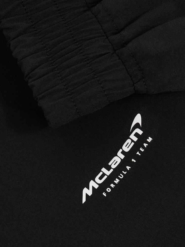Reiss Black Isaac McLaren F1 Team Tech Funnel-Neck Jacket - Image 9 of 9