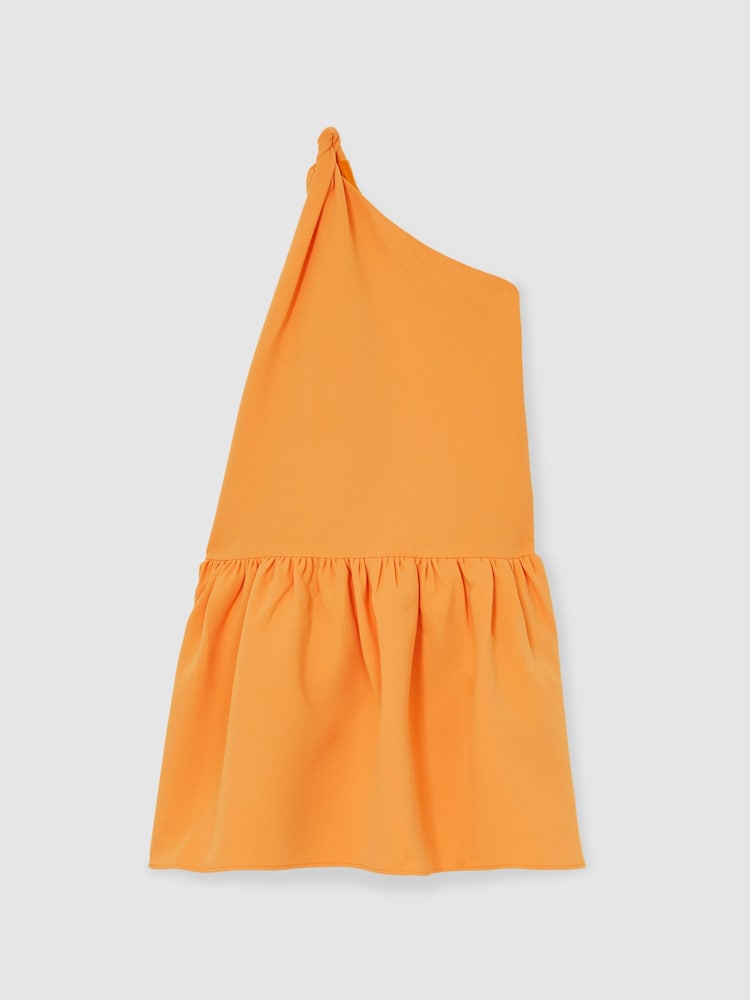 Reiss Orange Railey 4-9 yrs One-Shoulder Tiered Dress - Image 2 of 4