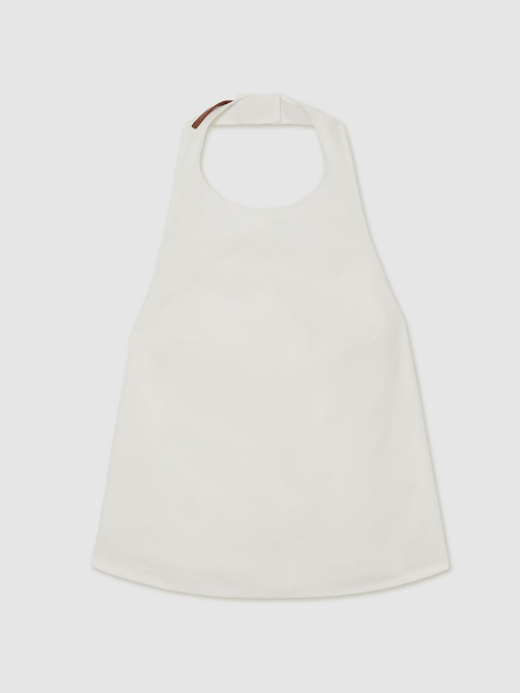 Reiss Ivory Nadia Cotton Belt-Halterneck Top - Image 2 of 6