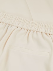 Reiss Cream Eve Tapered Elasticated-Waist Trousers - Image 6 of 6