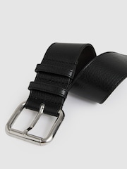Reiss Robyn Leather Square Roller Buckle Belt - Slika 4 iz 4