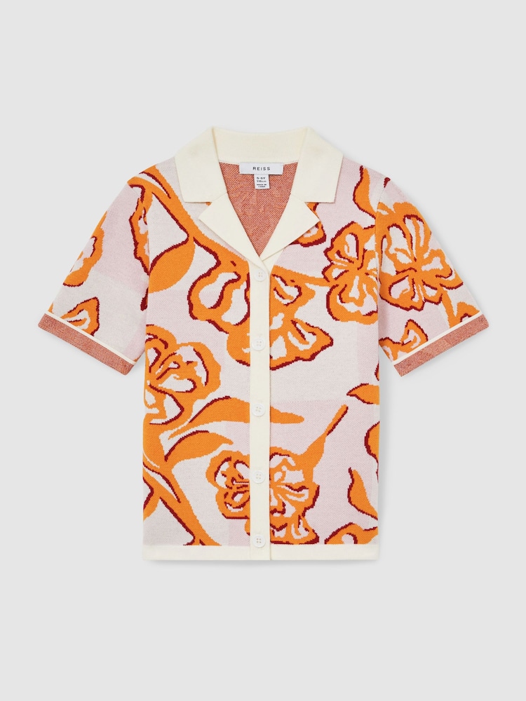 Reiss Sandy Floral Print Intarsia Knit Top - Imagen 2 de 5 Reiss Sandy Floral Print Intarsia Knit Top - Imagen 2 de 5