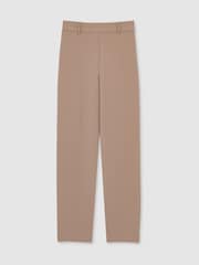 Reiss Mink Neutral Eve Tapered Elasticated-Waist Trousers - Image 2 of 6