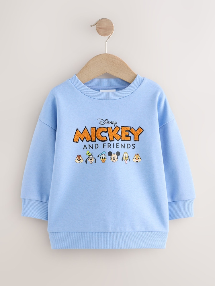 Blue Mickey Mouse Crew Sweatshirt (3mths-8yrs) - Image 1 of 4