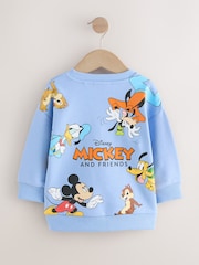 Blue Mickey Mouse Crew Sweatshirt (3mths-8yrs) - Image 2 of 4