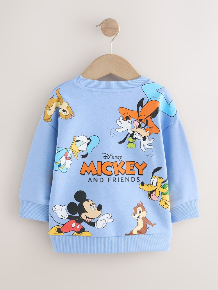 Blue Mickey Mouse Crew Sweatshirt (3mths-8yrs) - Image 2 of 4