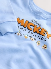 Blue Mickey Mouse Crew Sweatshirt (3mths-8yrs) - Image 3 of 4