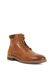 Dune London Brown Colton Casual Lace Up Boots - Image 1 of 5