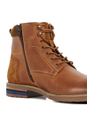 Dune London Brown Colton Casual Lace Up Boots - Image 5 of 5