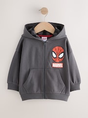Black Marvel Zip Through Hoodie (9mths-8yrs) - Image 1 of 4
