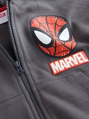 Black Marvel Zip Through Hoodie (9mths-8yrs) - Image 3 of 4