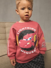 Red Charcoal Cars Crew Sweatshirt and Joggers Set (9mths-8yrs) - Image 2 of 4