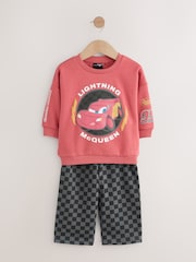 carvão vermelho - Conjunto de moletom e calça de moletom Cars Crew (9meses -8anos) - Imagem 5 de 10