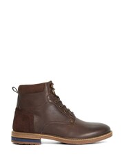 Dune London Brown Colton Casual Lace-Up Boots - Image 1 of 5
