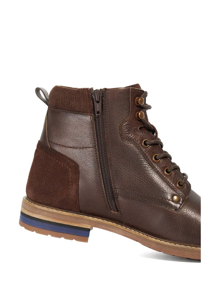 Dune London Brown Colton Casual Lace-Up Boots - Image 5 of 5