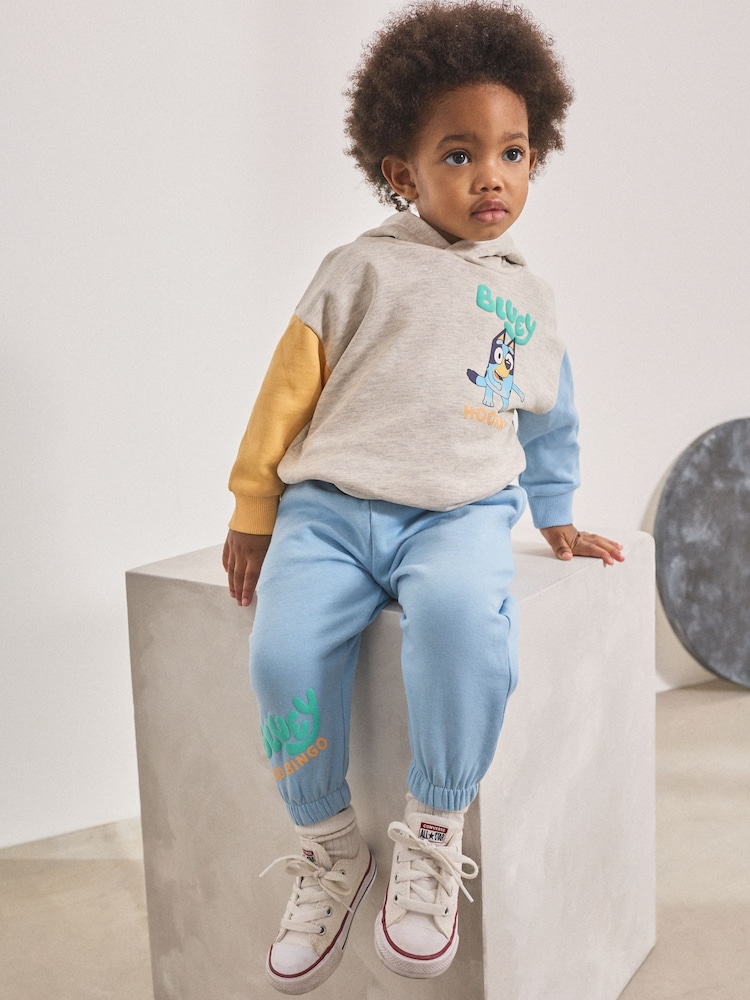 Ecru Marl Bluey Hoodie and Joggers Set (12mths-8yrs) - Image 1 of 3 Ecru Marl Bluey Hoodie and Joggers Set (12mths-8yrs) - Image 1 of 3